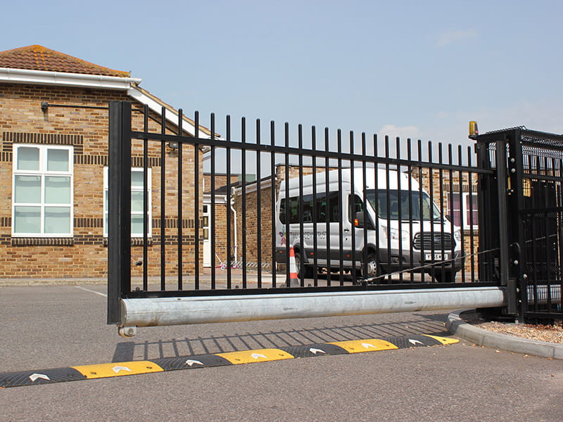 Metal security gates